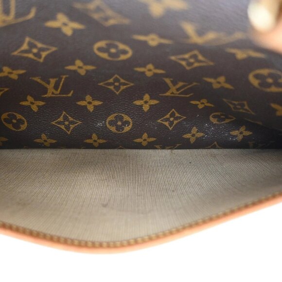 LOUIS VUITTON LV Logo Deauville Hand Bag Monogram Leather Brown - Picture 11 of 16